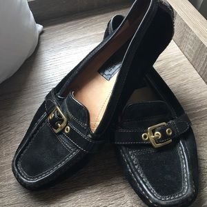 Black Coach Susie Suede loafers